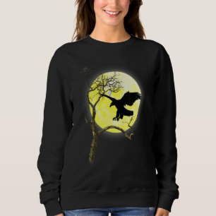 Örn Full Moon Light Nature Bird Wating T Shirt