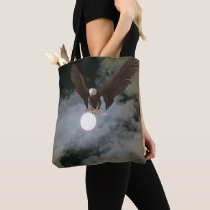 Örn Full Moon Night Himlar Fantasy Tygkasse
