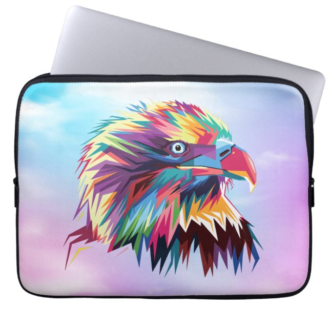 Örn geoometrisk prismatisk design-80590 laptop fodral (Framsidan)