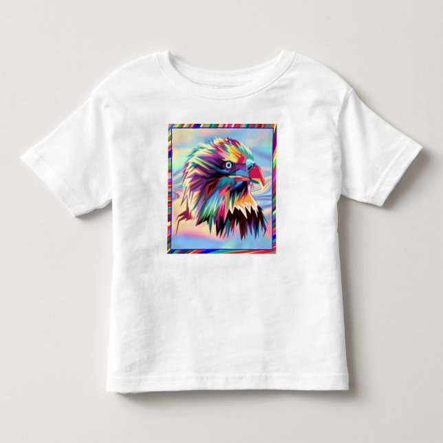 Örn geoometrisk prismatisk design-80590 t shirt (Framsida)