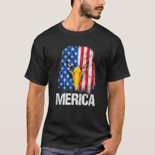 Örn Head & Ansikte Merica American USA flagga 4t T Shirt