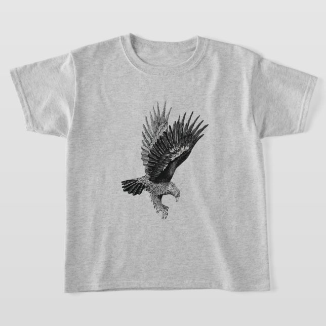 Örn i ljus t shirt (Laydown)