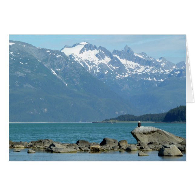 Örn i Skagway Alaska Hälsningskort (Framsidan Horizontal)