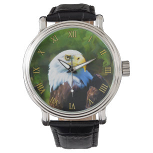 Örn i Sunlight Wildlife Painting Armbandsur