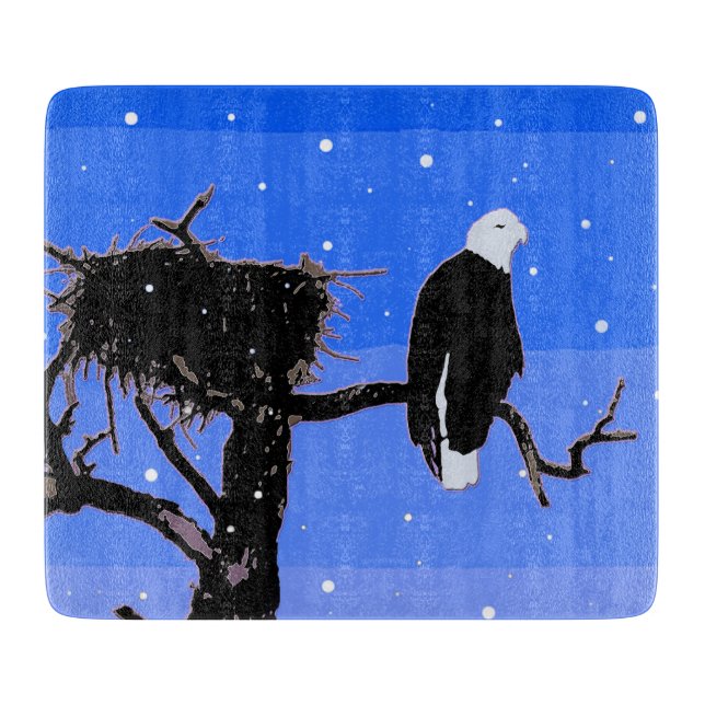 Örn in Winter - Original Wildlife Art (Framsidan)