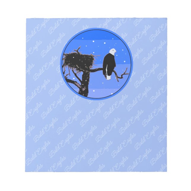 Örn in Winter - Original Wildlife Art Anteckningsblock (Framsida)