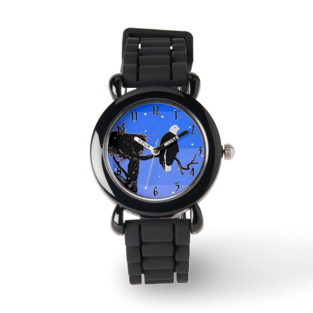 Örn in Winter - Original Wildlife Art Armbandsur (Framsida)
