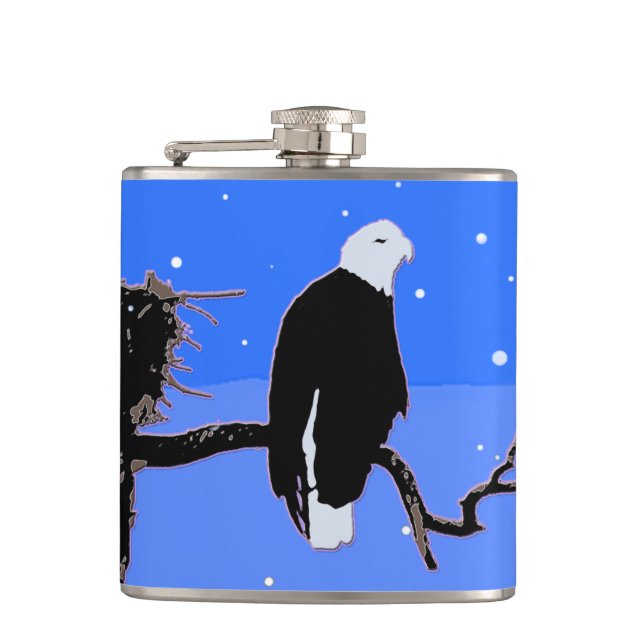 Örn in Winter - Original Wildlife Art Fickplunta (Framsidan)