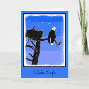 Örn in Winter - Original Wildlife Art Helgkort