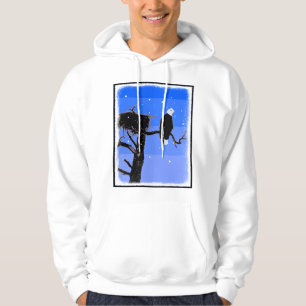 Örn in Winter - Original Wildlife Art Hoodie