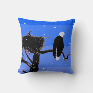 Örn in Winter - Original Wildlife Art Kudde