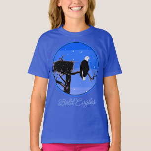 Örn in Winter - Original Wildlife Art T-Sh T Shirt