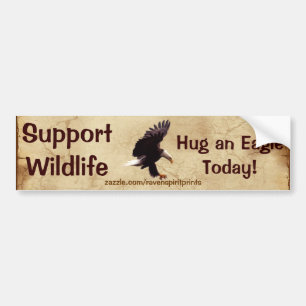 ÖRN Landing Wildlife Support Bumper-etikett Bildekal