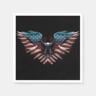 örn-med-amerikan-flagga-it pappersservett