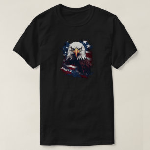 Örn med amerikansk flagga T-Shirt