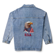 Örn med amerikansk Flagga - USA