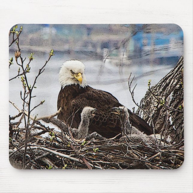 Örn med eaglets musmatta (Framsidan)