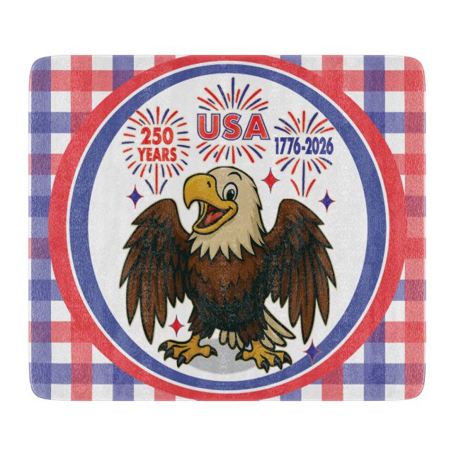 Örn med Fireworks- USA 250 Years 1776-2026 (Framsidan)
