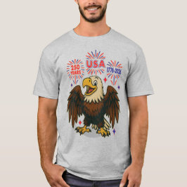 Örn med Fireworks- USA 250 Years 1776-2026 T Shirt