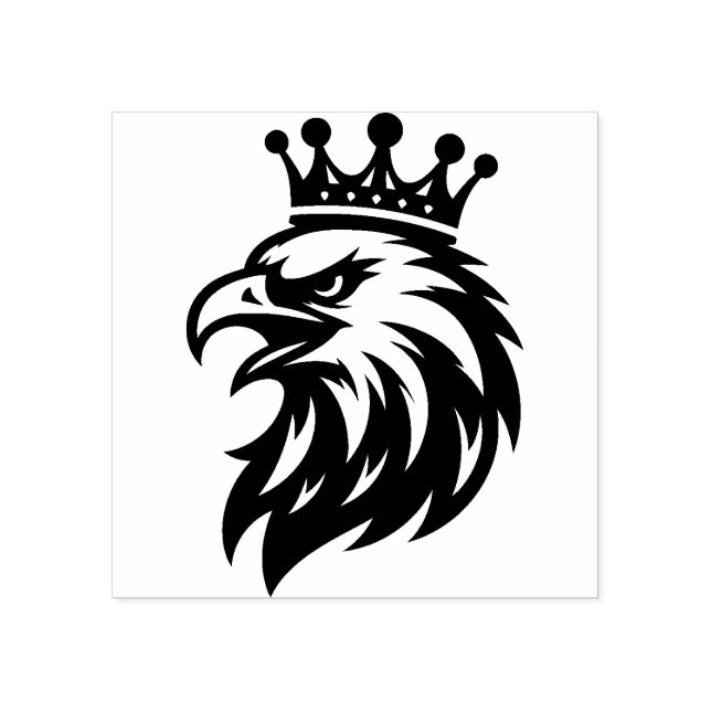Örn med krona Gummistempel Stämpel (Tryck)