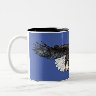 Örn med Vingar-späckat kaffe Mugg