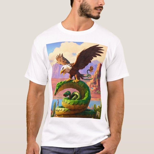 "Örn mot orm på berget" T Shirt (Framsida)