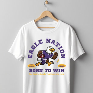 Örn Nation Varsity-fotbollströja – Född att vinna T Shirt