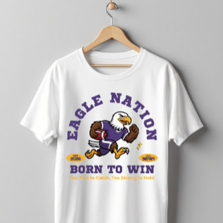 Örn Nation Varsity-fotbollströja – Född att vinna T Shirt