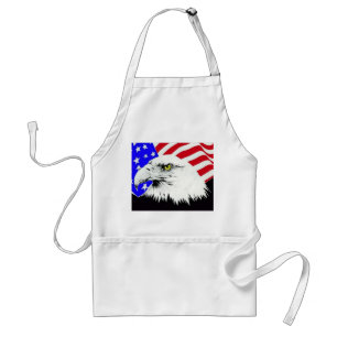 Örn och amerikanska Flagga Förkläde