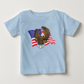 Örn och amerikanska Flagga T Shirt