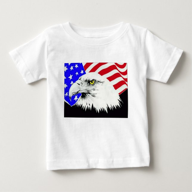 Örn och amerikanska Flagga Tröja (Framsida)