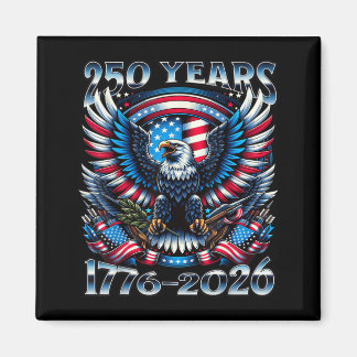 Örn och Flagga 250 År 1776-2026 250-årsdag Magnet