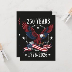 Örn Och Flagga 250 År 1776-2026 250-årsjubileum Inbjudningar