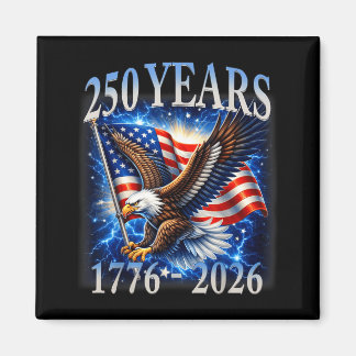 Örn och Flagga 250 år 1776-2026 250-årsjubileum Magnet