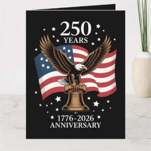 Örn och flagga 250 år av Amerika 1776-2026 Kort