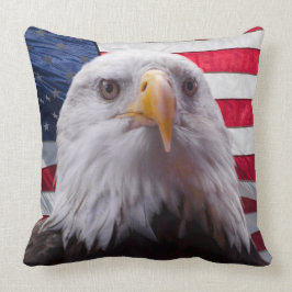 Örn och flagga kudde