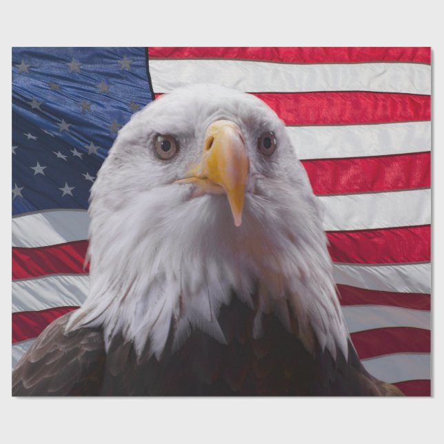 Örn och Flagga Presentpapper (Platt)