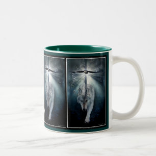 Örn och Grått Varg Kaffe Mugg