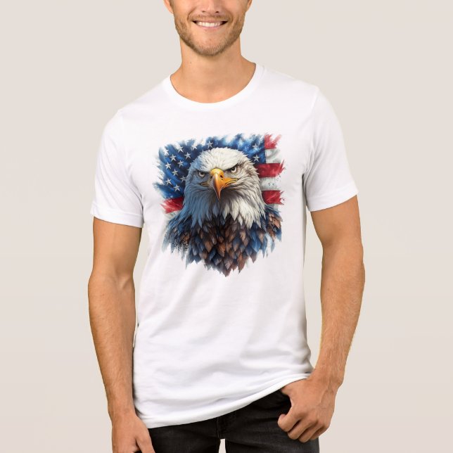 Örn och Old glory T Shirt (Framsida)