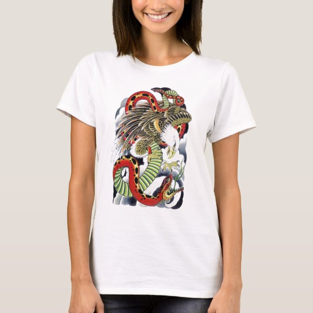 Örn & Orm tatuering design Tee (Framsida)
