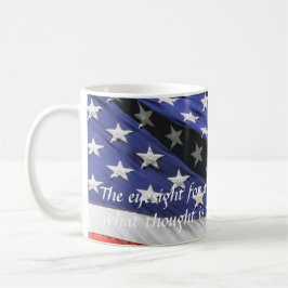 Örn på en kaktus framme av USA-flagga Kaffemugg