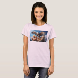 Örn på kristallberg fantasy natur rovfågel t shirt