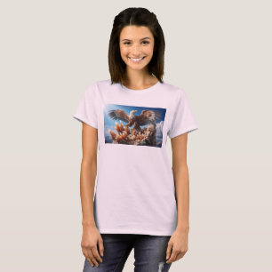 Örn på kristallberg fantasy natur rovfågel t shirt