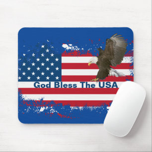 Örn på USA FlagMousepad Mouse Pad Musmatta