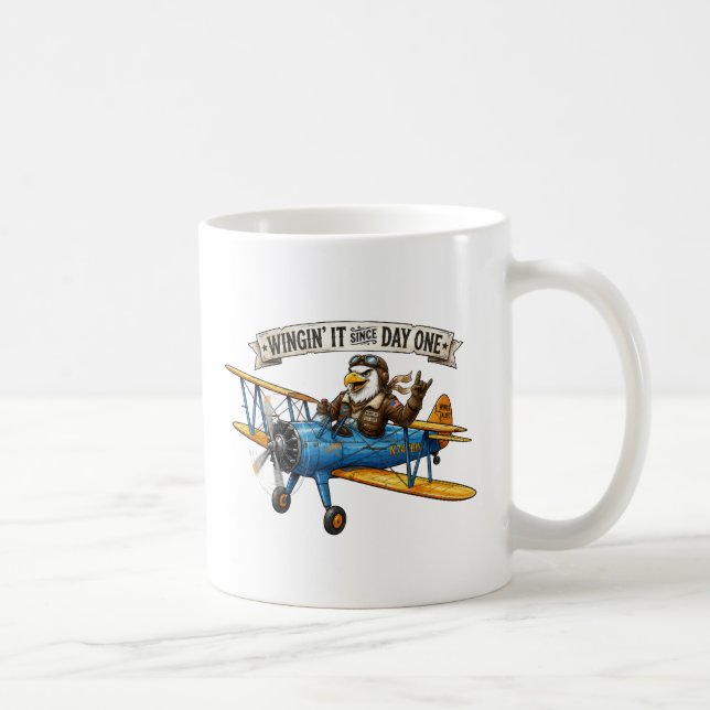 Örn på vingar kaffemugg (Höger)