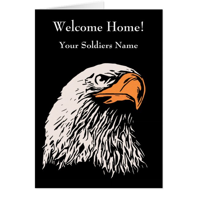 Örn Patriotic Hälsningskort (Framsidan)