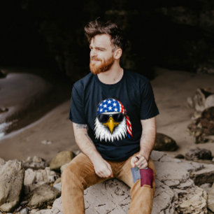 Örn Red White och Blue Independence day T Shirt