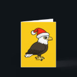 Örn Santa Helgkort<br><div class="desc">Vår gulliga Birdorable örn är klar för helgdagar! Örnen ha på sig en Santa hatt i denna original- rovfågelfläktdesign. Du kan skräddarsy denna gåva! Flyttningen den smyckade örnen omkring,  ändrar bakgrundsfärgen,  eller stil,  tillfogar din egna text eller bilder -- gör det ditt eget!</div>