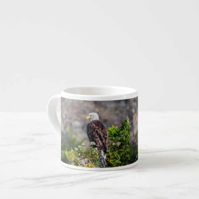 Örn sitta vid sten espressomugg (Framsida vänster)