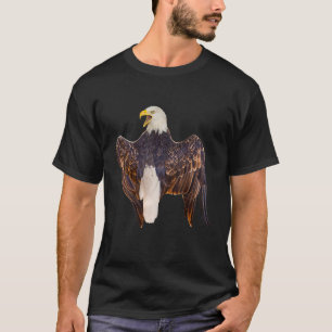 Örn skriker bakom Naturligt T Shirt